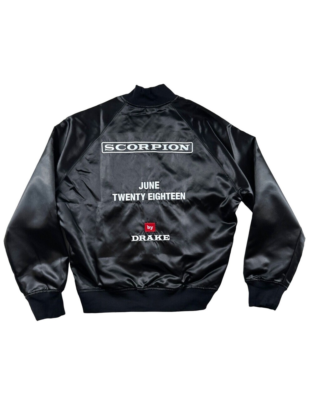 Drake Scorpion 2018 Tour Promo Black Satin Jacket Medium
